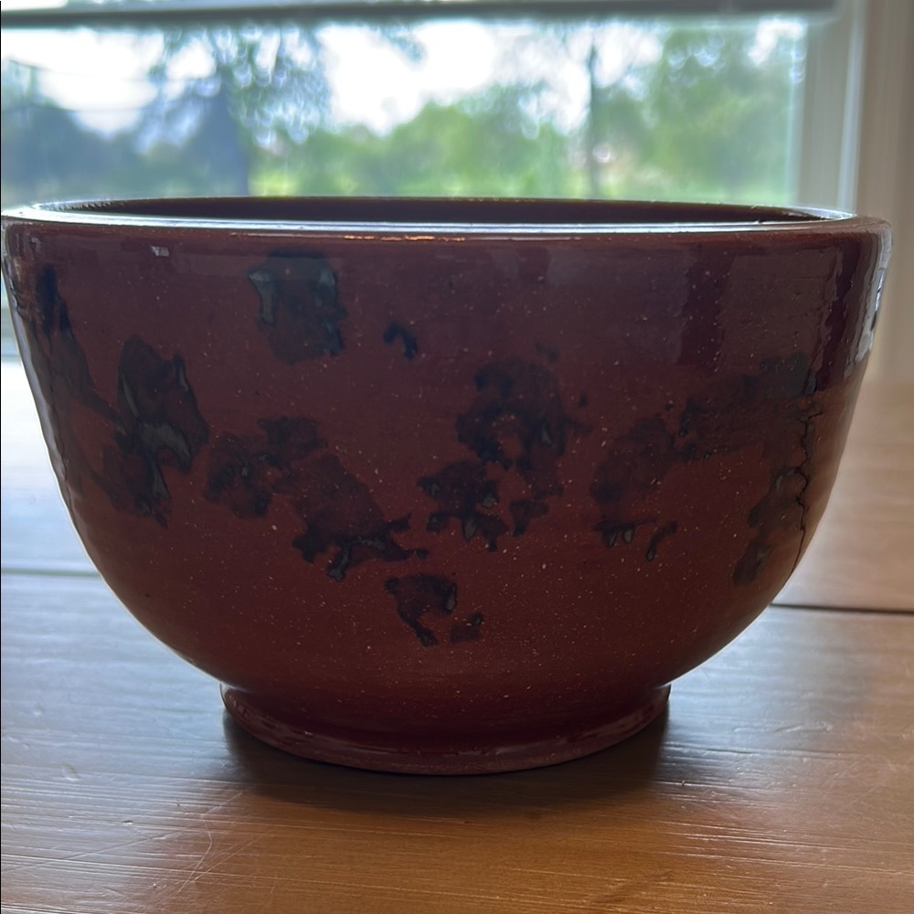 Greenfield village Elegant Brown Ceramic Bowl/flower pot
